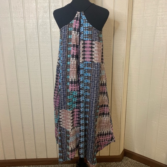 Anthropologie Akemi + Kin Riviera Asymmetrical Hem Midi Dress, size small. - Picture 4 of 5